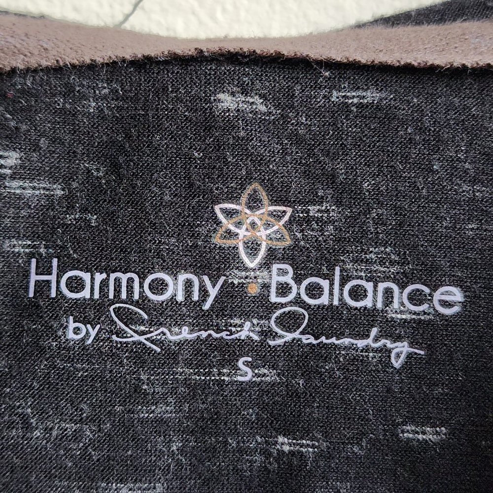 Harmony Balance Charcoal Gray/Black Speckled Hooded Jersey Size Small - Picture 8 of 13